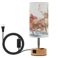 thumbnail image 1 of Touch-Control 3-Color Desk Lamp with Plug – Energy-Saving LED + 3 Simultaneous Charging Ports Santa Claus Style, 1 of 8