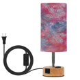 thumbnail image 1 of Touch-Control 3-Color Desk Lamp with Plug – Energy-Saving LED + 3 Simultaneous Charging Ports Tie-dye Snowflake, 1 of 8
