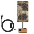 thumbnail image 1 of Touch-Control 3-Color Desk Lamp with Plug – Energy-Saving LED + 3 Simultaneous Charging Ports Vintage Lion Pattern, 1 of 8