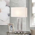thumbnail image 1 of Touch Control Bedside Table Lamps with 2 USB Ports 3-Way Dimmable Modern Nightstand Lamp Sets Bedside Desk Lamp with Fabric Shade For Bedroom Table Living Room Reading (Nickel Base), 1 of 7