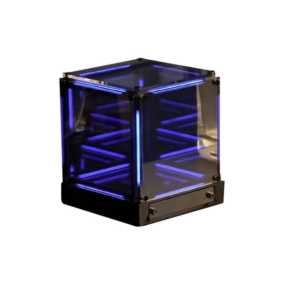 Touch Control Gaming Ambient Desk Lamp 4D Creative Abyss Night Light, Desktop Decor Lamp (Deep Space Blue)