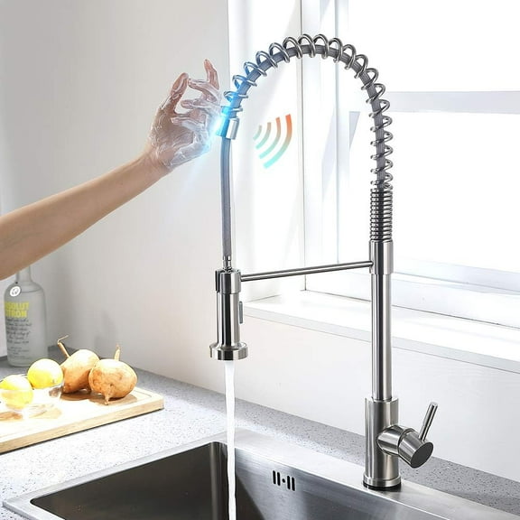 Touch Control Kitchen Faucets Smart Sensor Water Tap, Stainless Steel Kitchen Faucets, Three Ways Sink Mixer Kitchen Faucet