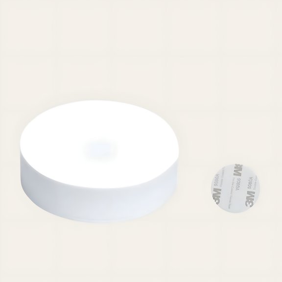 Touch Control LED Puck Light, Rechargeable Magnetic Closet Light, Dimmable Under Cabinet Night Light