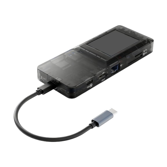 Touch Control Laptop Dock with Three USB Ports STANDARD Card Reader 4K Output