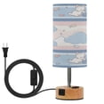 thumbnail image 1 of Touch Control Table Lamp with LED Bulb Bedside Lamp for Bedroom Living Room Cute Cat Pattern, 1 of 8