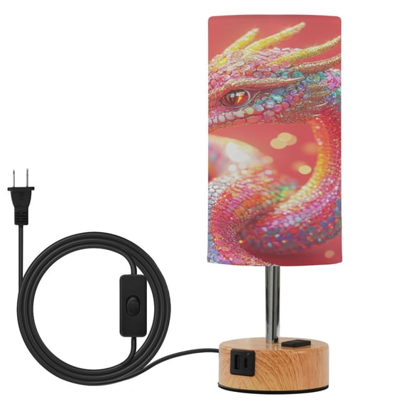 Touch Control Table Lamp with LED Bulb Bedside Lamp for Bedroom Living Room Cute Snake
