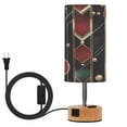 thumbnail image 1 of Touch Control Table Lamp with LED Bulb Bedside Lamp for Bedroom Living Room Geometric Shapes and Bold Lines, 1 of 8