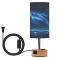 thumbnail image 1 of Touch Control Table Lamp with LED Bulb Bedside Lamp for Bedroom Living Room Glowing Blue Creature, 1 of 8