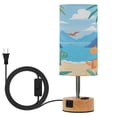 thumbnail image 1 of Touch Control Table Lamp with LED Bulb Bedside Lamp for Bedroom Living Room Two Dinosaurs, 1 of 8