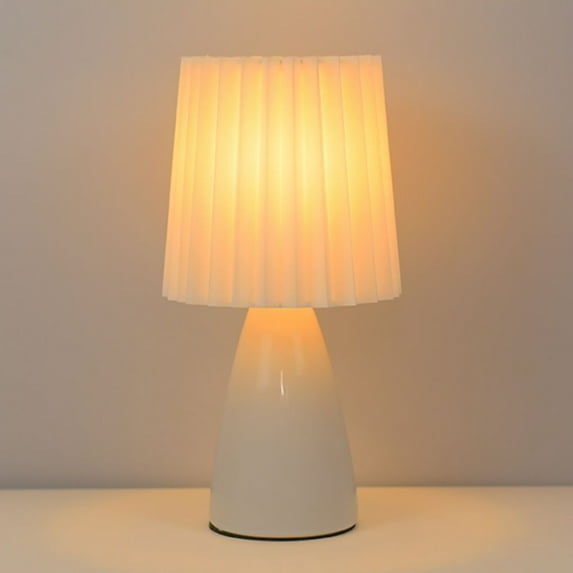 Touch Control Table Lamp with USB Charging Ports, Remote Dimmable Nightstand Lamp with Linen Shade for Bedroom & Living Room, 3 Color Temperatures