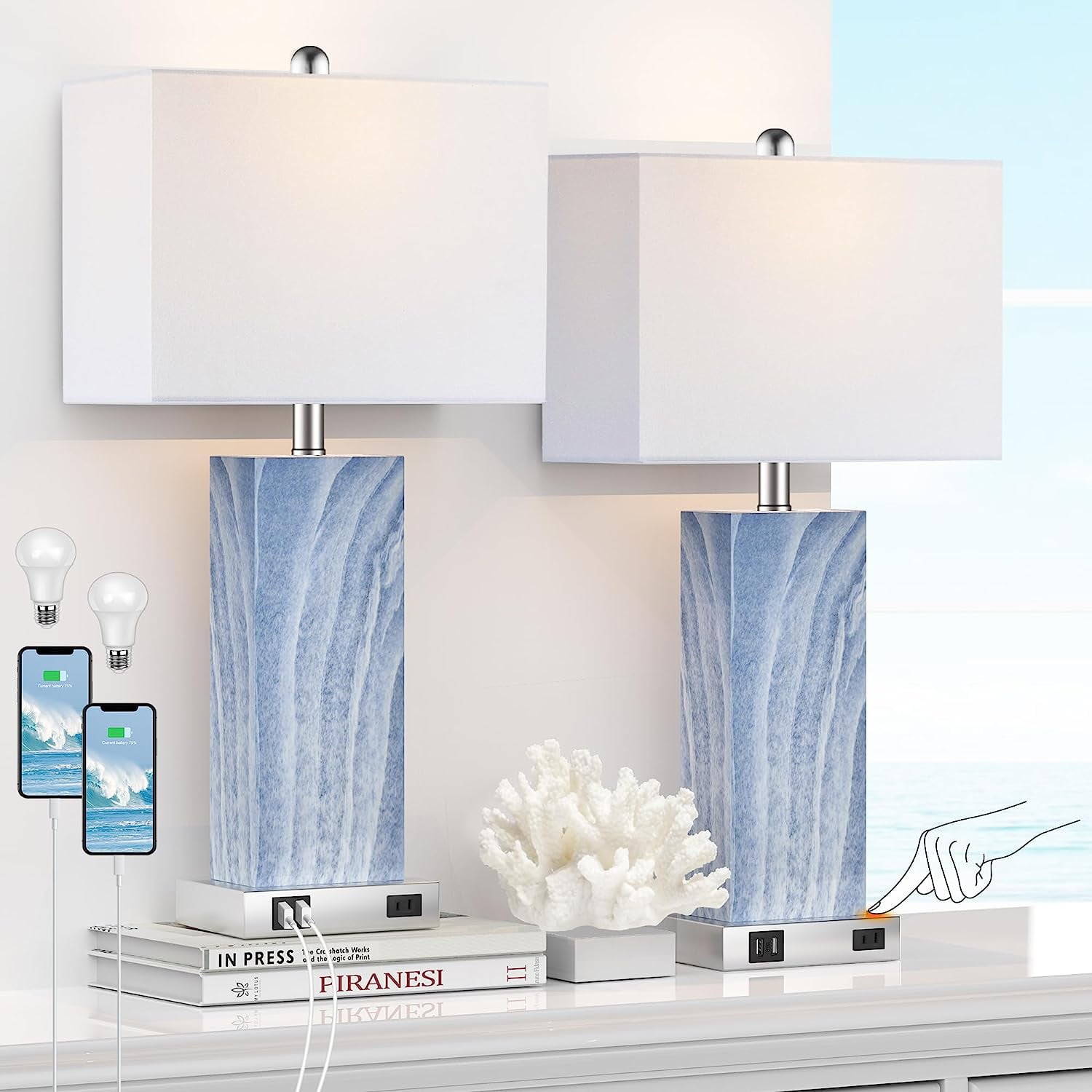 Everly Quinn Rettke Table Lamp (Set of 2)