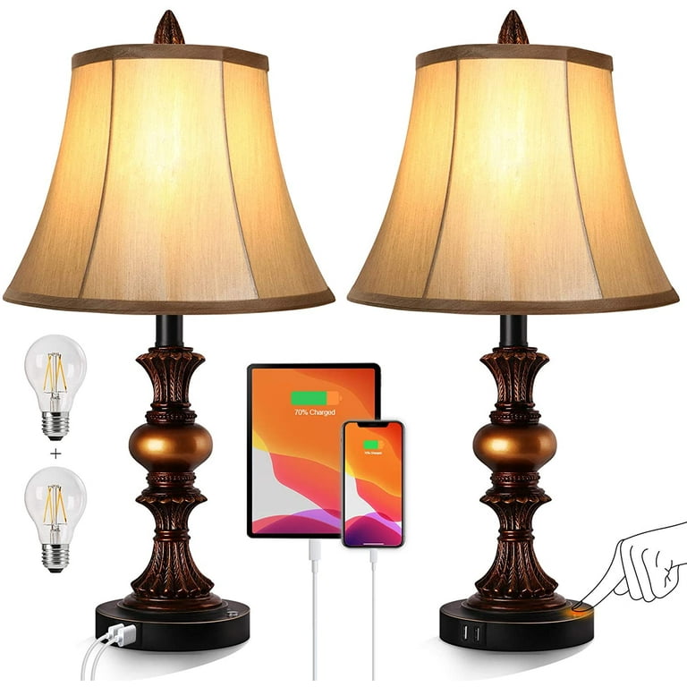 Touch bedside reading lamps discount