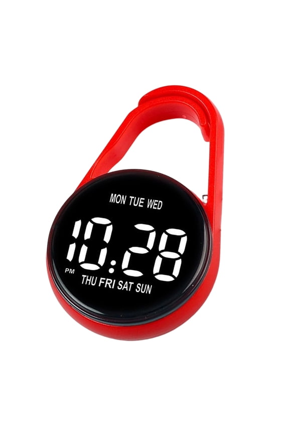 Touch Control Watch LED Display Clip for Students Backpacks