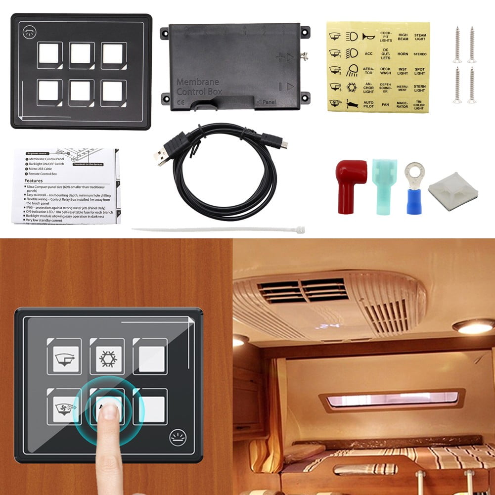 Touch Control Waterproof Pane On-Off with Backlight LED Module for RV ...