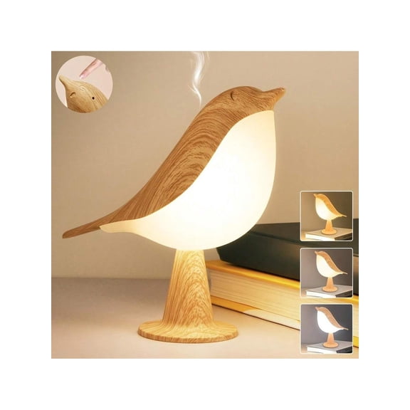 Touch Controlled Bird Shaped Night Light Rechargeable Dimmable LED Table Light Source With 3 Color Lighting Perfect For Bedroom Decor Holiday Gifts Rechargeable Des