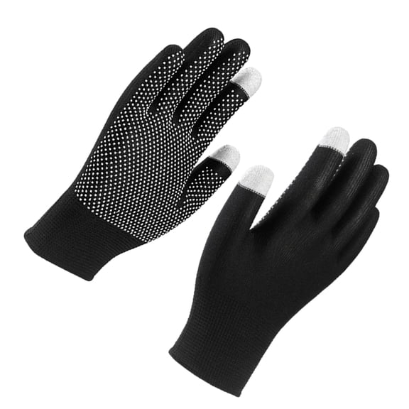 Touch Display Work Gloves Handwear With Antislip Coating Breathable Nylon For Labor Protective And Precise Tasks 1 Pair