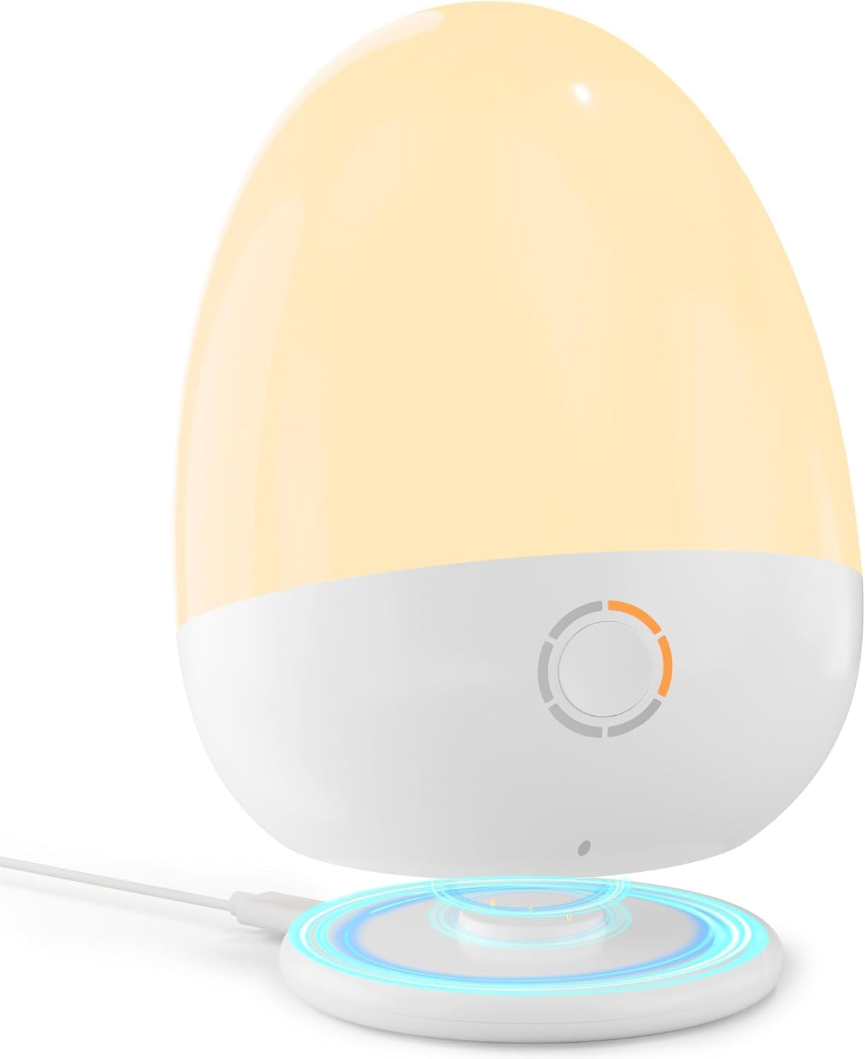 Touch Egg for Baby Nursery, Rechargeable Portable Kids Nightlight Lamp with 1-6H Feeding Timer, 3 Color Temperatures Dimmable, Ideal for New Moms of Toddlers