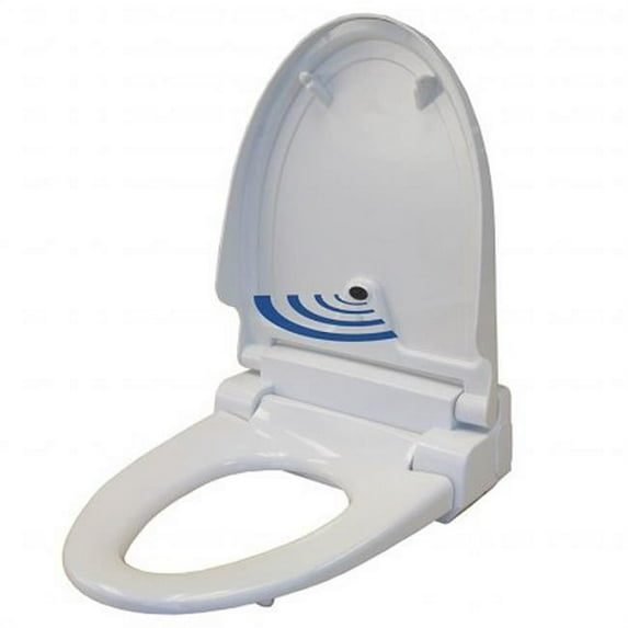 Touch-Free Sensor Control Automatic Toilet Seat - White Round