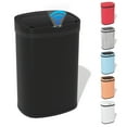 thumbnail image 1 of Touch Free Stainless Steel Trash Can 13 Gallon for Kitchen, Automatic Garbage Can with Lid Trash Bin for Bathroom Kitchen Wastebaskets for Bedroom Auto Open Trash Cans Motion Sensor， Black, 1 of 7
