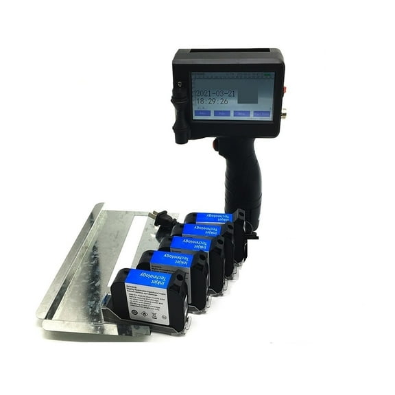 Touch Handheld Inkjet Printer Coder Label Printer QR/Barcode/Date/Logo 12.7mm Fast Inkjet Printer ,Crisp Output