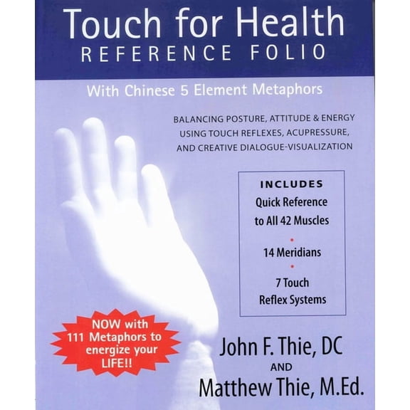 Touch for Health Reference Folio: Large: Balancing Posture, Attitude & Energy Using Touch Reflexes, Acupressure, and Cre, (Spiral-Bound)