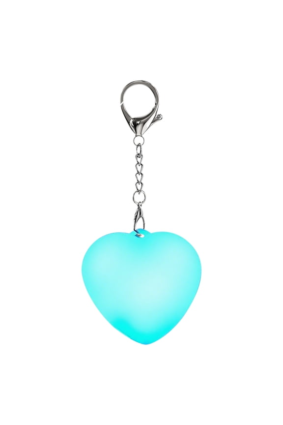 Touch Heart Glow Keyring, Heart Purse Light Handbag Light for Inside Purse, Purse Charms for Handbags, Rechargeable Automatic Sensor Lamp Quick Item Finding, Gift for Women(C)