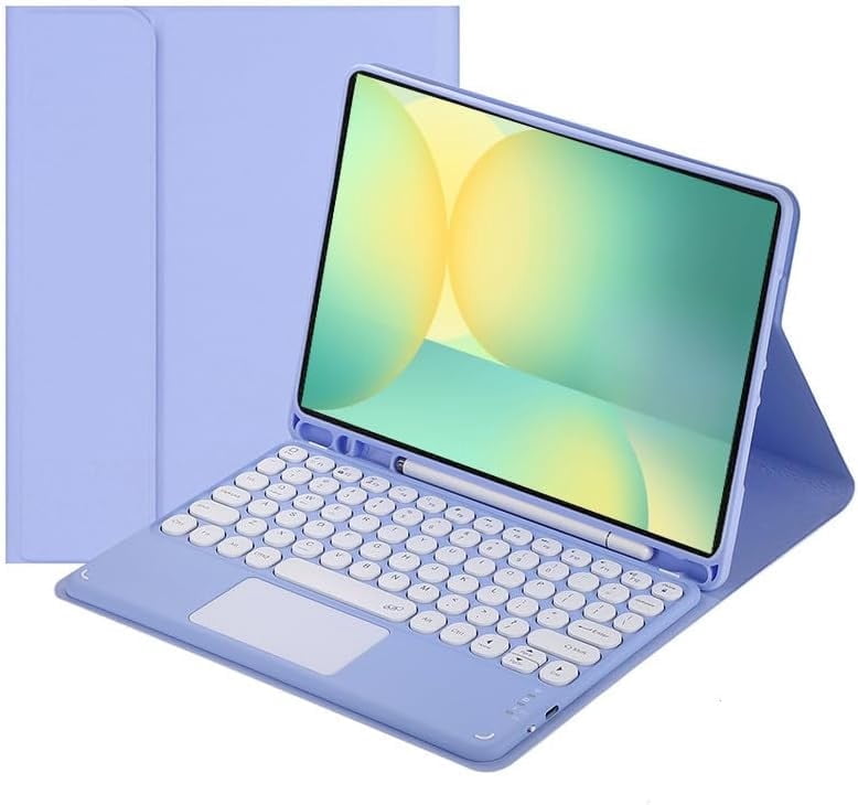 Touch Keyboard Case for Samsung Galaxy Tab S10 FE+ Plus 13.1 Inch 2025 Model (X620/X626B), with Pencil Holder - Magnetically Detachable Touch Bluetooth Keyboard