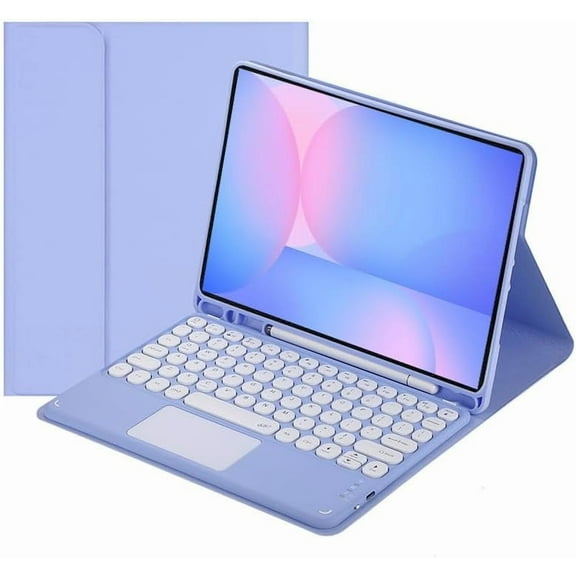 Touch Keyboard Case for Samsung Galaxy Tab S10 FE/ S9 FE 5G 10.9 Inch/Tab S9 11 Inch, with Pencil Holder - Magnetically Detachable Touch Bluetooth Keyboard