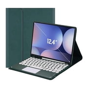 Touch Keyboard Case for Samsung Galaxy Tab S10+ Plus/ S9 FE+ Plus/Galaxy Tab S9+ Plus 12.4", with Pencil Holder - Magnetically Detachable Touch Bluetooth Keyboard