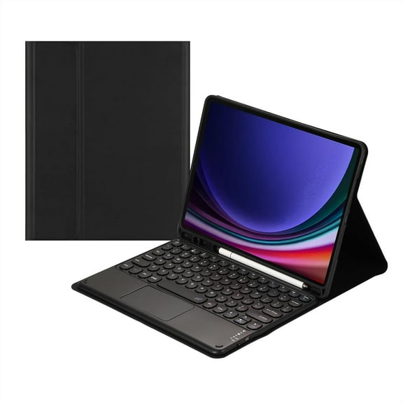 Touch Keyboard Case for Samsung Galaxy Tab S10 Ultra / S9 Ultra / S8 Ultra 14.6 inch, with Pencil Holder - Magnetically Detachable Touch Bluetooth Keyboard