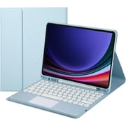 Touch Keyboard Case for Samsung Galaxy Tab S10 Ultra / S9 Ultra / S8 Ultra 14.6 inch, with Pencil Holder - Magnetically Detachable Touch Bluetooth Keyboard