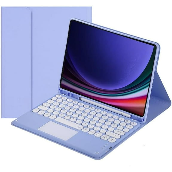 Touch Keyboard Case for Samsung Galaxy Tab S10 Ultra / S9 Ultra / S8 Ultra 14.6 inch, with Pencil Holder - Magnetically Detachable Touch Bluetooth Keyboard