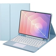 Touch Keyboard Case for Samsung Galaxy Tab S11 Ultra 14.6-inch 2025 Model SM-X930/SM-X936B, with Pencil Holder - Magnetically Detachable Touch Bluetooth Keyboard