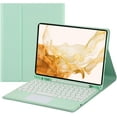 thumbnail image 1 of Touch Keyboard Case for Samsung Galaxy Tab S8+ 2022/S7 FE 2021/S7+ 2020 12.4 Inch, with Pencil Holder - Magnetically Detachable Touch Bluetooth Keyboard, 1 of 7