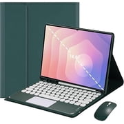 Touch Keyboard Case for Samsung Galaxy Tab S11 Ultra 14.6" 2025 SM-X930/SM-X936B Dark green