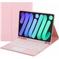 thumbnail image 1 of Touch Keyboard Case for iPad Mini 7 (A17 Pro) 2024/ Mini 6 8.3'' with Pencil Holder - Magnetically Detachable Touch Bluetooth Keyboard (Pink), 1 of 7