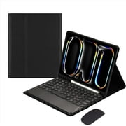 Touch Keyboard Case for iPad Pro 13 Inch 2024 M4 7th Generation, with Mouse - Magnetically Detachable Touch Bluetooth Keyboard