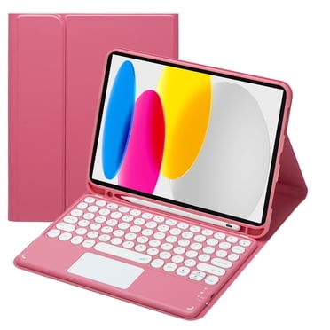 Touch Keyboard Case for iPad (A16) 11th Generation 11 Inch (2025), iPad 10th Generation 10.9 Inch (2022) with Pencil Holder - Magnetically Detachable Touch Bluetooth Keyboard