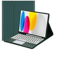thumbnail image 1 of Touch Keyboard Case for iPad (A16) 11th Generation 11 Inch (2025), iPad 10th Generation 10.9 Inch (2022) with Pencil Holder - Magnetically Detachable Touch Bluetooth Keyboard, 1 of 7