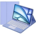 thumbnail image 1 of Touch Keyboard Case for iPad Air 11-inch M3 (2025) / M2 (2024), iPad Air 5th (2022) / 4th Generation (2020) 10.9 Inch with Pencil Holder - Magnetically Detachable Touch Bluetooth Keyboard, 1 of 7