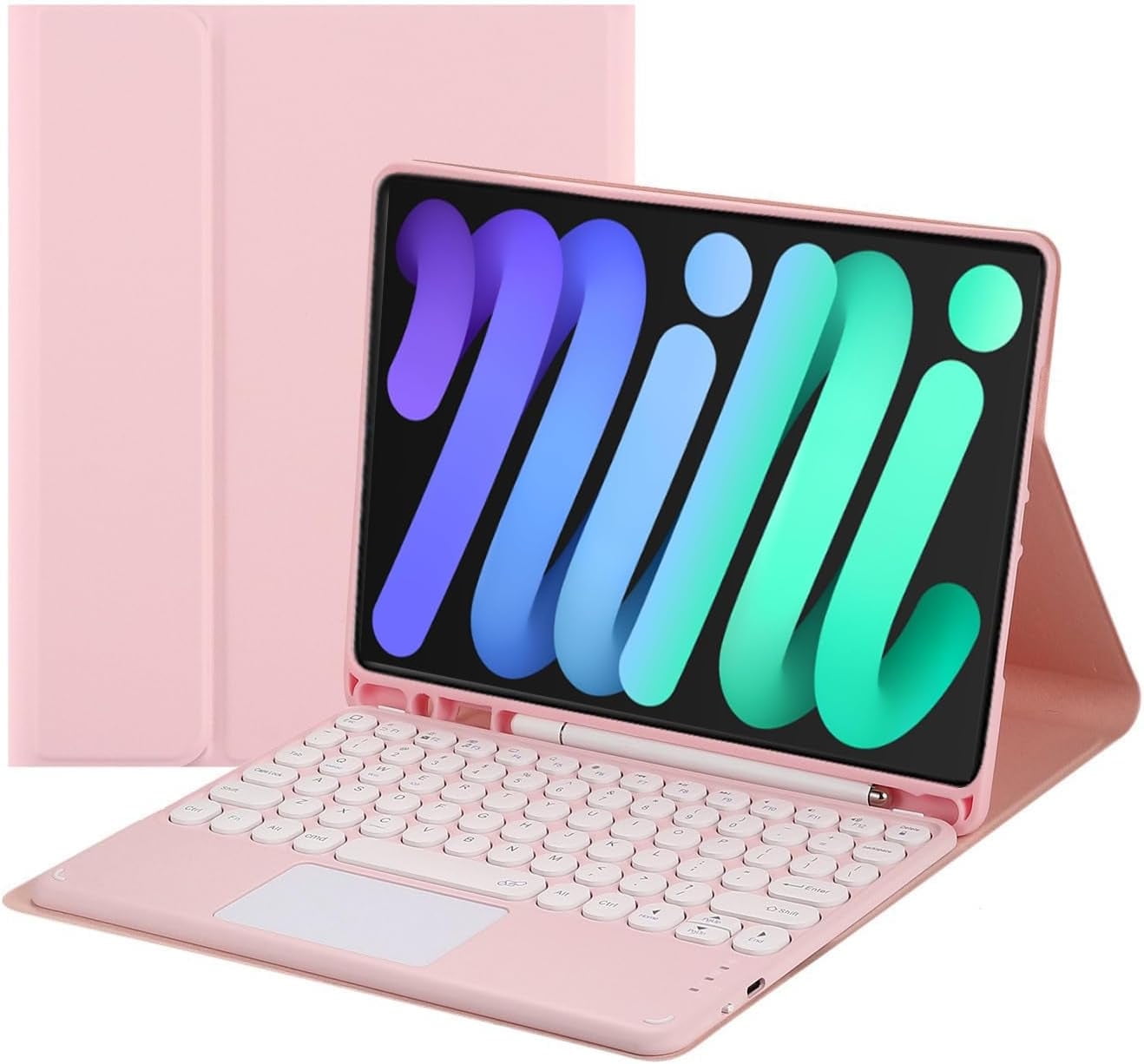Touch Keyboard Case for iPad Mini 7 (A17 Pro)/Mini 6th
