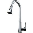 Touch on Kitchen Faucet, High Arc Pull Out Kitchen Sink Faucet, Brass