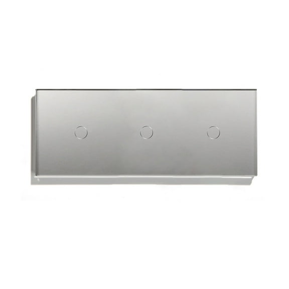 Touch Light Switch 3Gang Glass Panel Wall Touch Screen Sensor Switch 1Way White Black Gold Standard Backlight Switch ,Easy to Installation