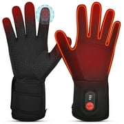 SNOW DEER Touch Liners Heated Gloves for Men Women Hand Warmer Rechargeable Electric Battery Ski Snowboarding Hiking Cycling Hunting Thin Gloves