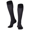 thumbnail image 1 of Touch Men's Compression Socks Knee High Herringbone Pattern 15-20 mmHg M BLACK (1011BL-M), 1 of 3
