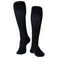 thumbnail image 1 of Touch Men's Compression Socks Knee High Rib Pattern 15-20 mmHg L BLACK (1012BL-L), 1 of 2