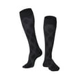 thumbnail image 1 of Touch Men's Knee High Compression Socks, 20-30 mmHg, Black Argyle Pattern, Large, 1 of 4