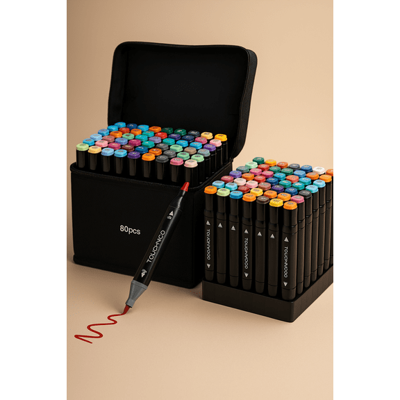 Touch Migo Markers 80 Colors Art Markers Pens, Dual Tips Alcohol Markers Permanent Sketch Markers