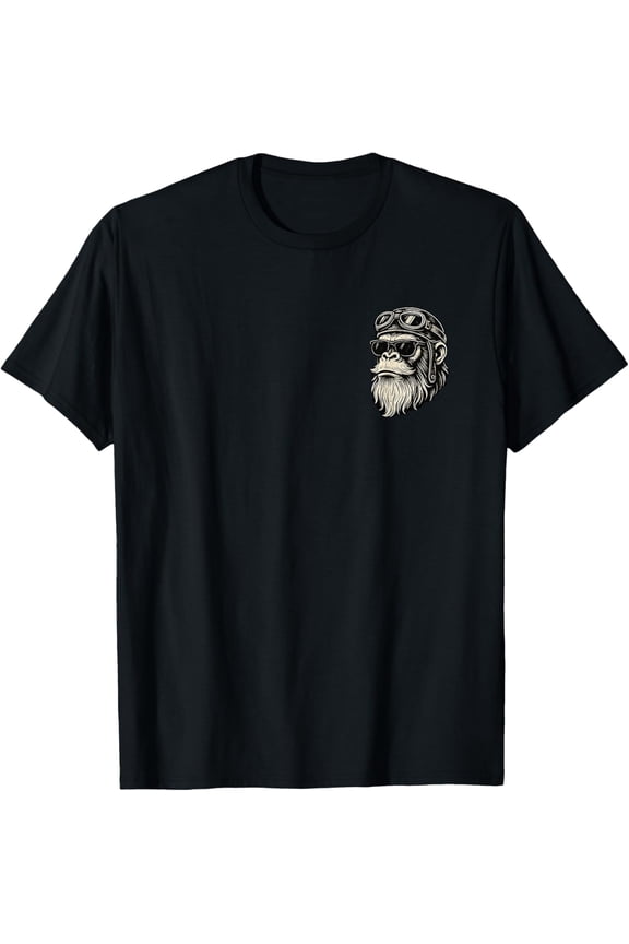 Touch My Beard and Tell Me I'm Pretty Funny Monkey Saying Mens T-Shirt