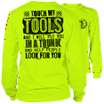 thumbnail image 1 of Touch My Tools - Long Sleeve Hi-Vis T-Shirt, 1 of 1